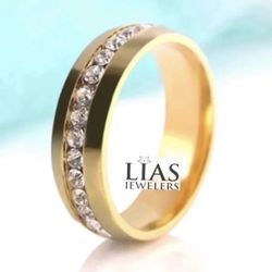 New 18k Yellow Gold Wedding Ring Men’s Ring 