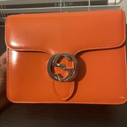 Gucci Interlocking Orange Crossbody