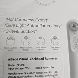 New On Box Inface Blackhead Remover 