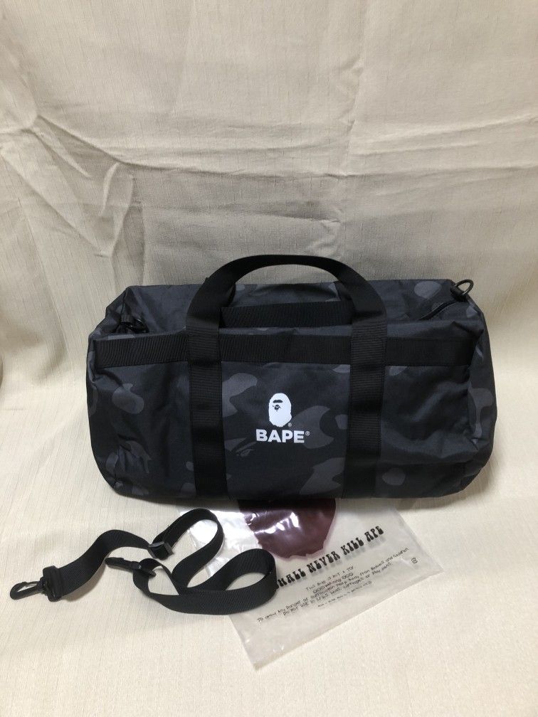 Bape Black Camo Duffel Bag