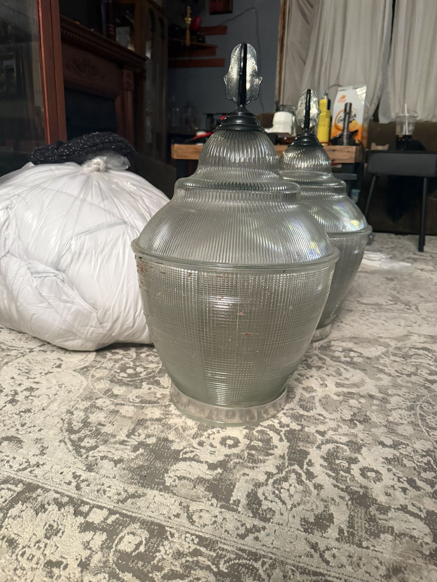Vintage King Luminaire Glass Globes Only. From Street Lamps