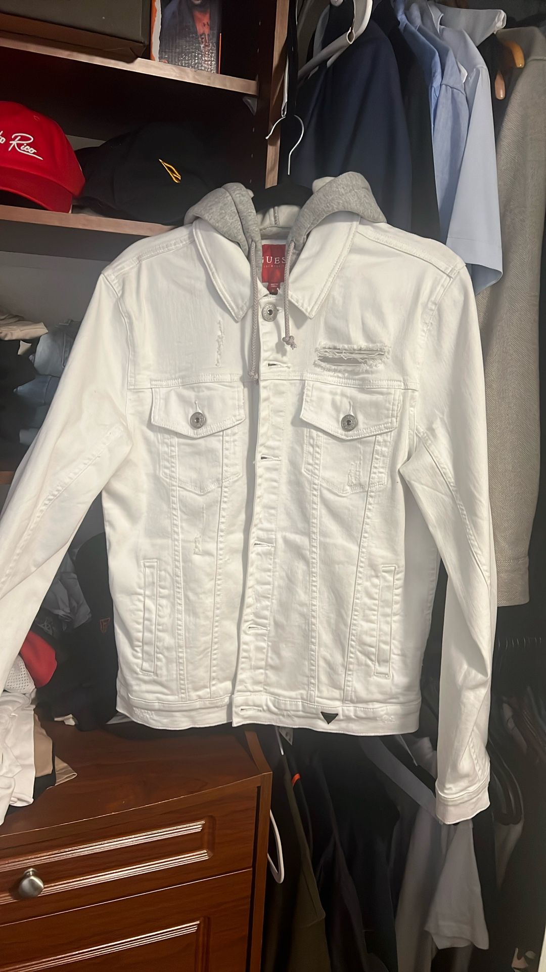 Guess White Jean Jacket