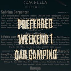Coachella W1 preferred camping
