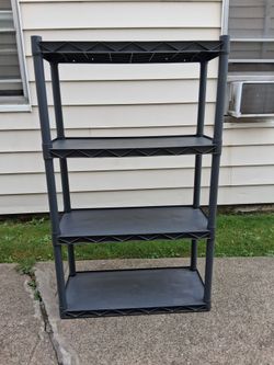 4-tiered plastic shelf