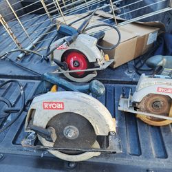 Three Saws Ryobi Home Depot Brand Working Condition 
