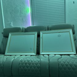 pair of mirrors vintage style home decor