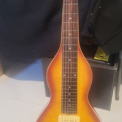 Lapsteel Guitar Mahagony Body Active P 90s Pickups 