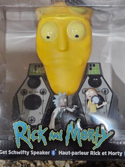 Bluetooth Speaker ThinkGeek Rick and Morty Get Schwifty Giant Head Adult Swim Sound Home Decor Art