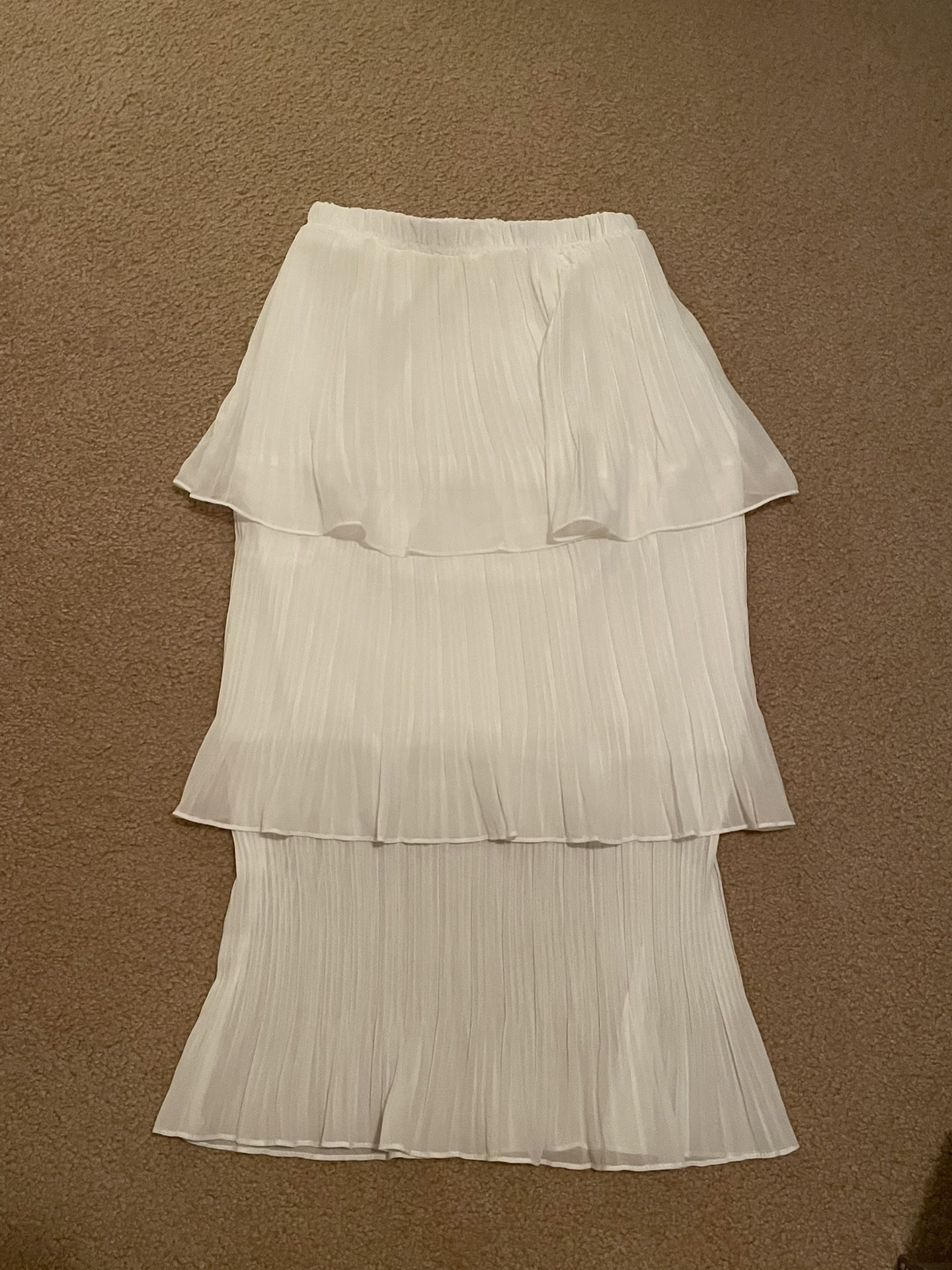 Tiered Tulle Skirt Elastic Waist New
