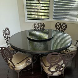 Custom Marble  Round Kitchen/Dining Room Table - 70” - Originally $6500.    Asking $2800