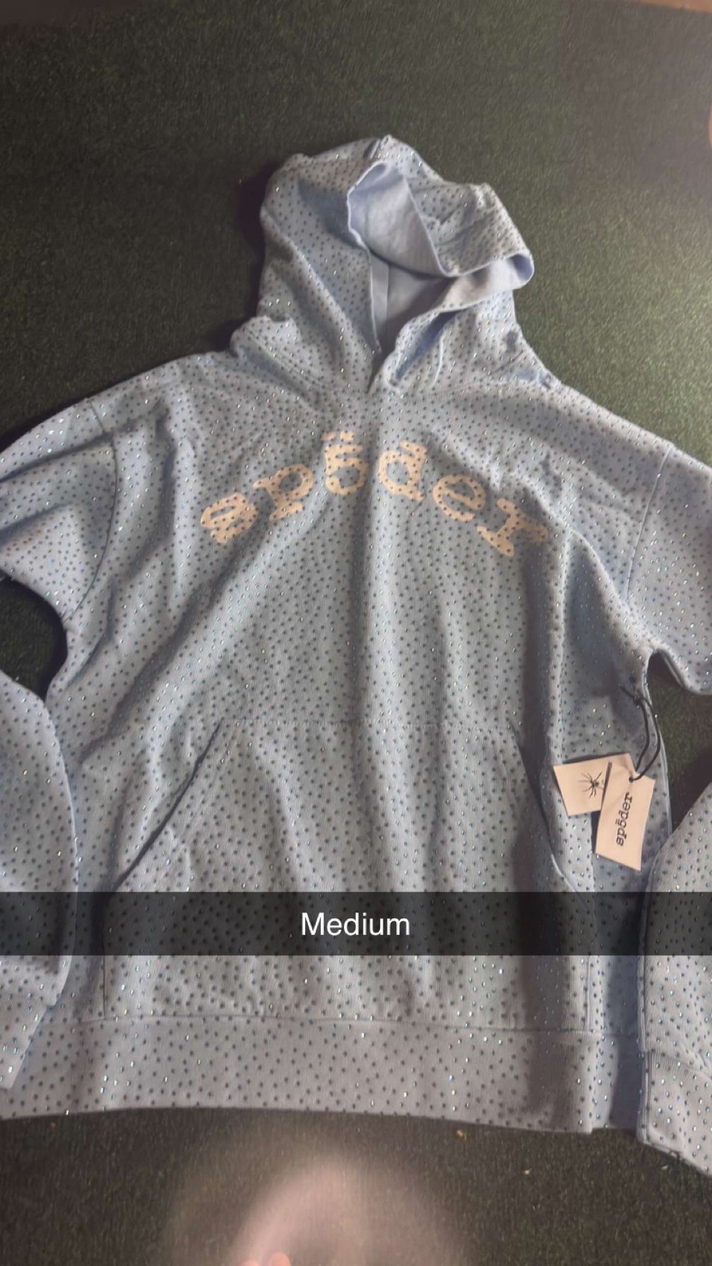 Blue Vvs Sp5der Hoodie
