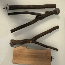 Bird Perches Natural Wood