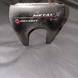 Odyssey Metal x Milled 7 Iron Golf Club, Original Steel, 34-3 Putter 37 in long 