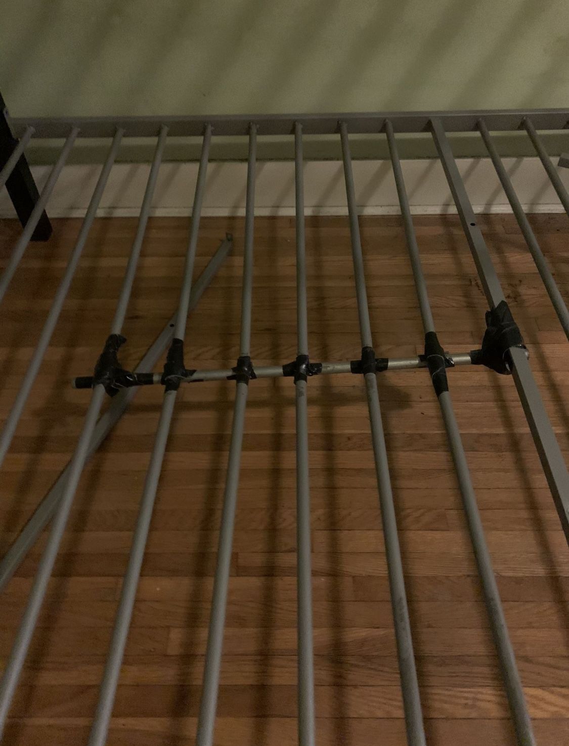 Used Dinsmore Twin over Full Bunk Bed, Black/Gray for Sale in Los