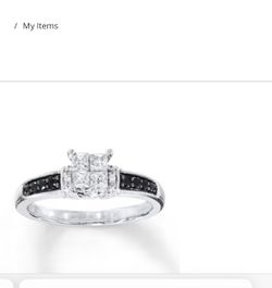 1/2 Carat Diamond White Gold Ring