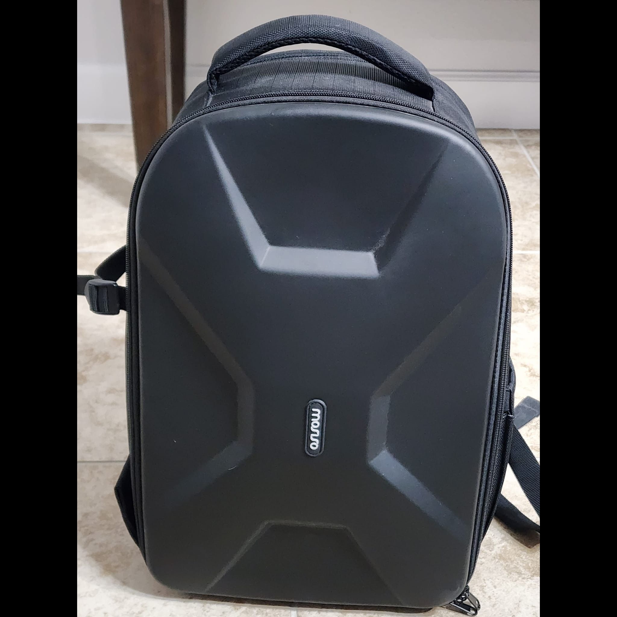 Black MOSISO Camera/drone/electronics hardshell Backpack. 15-16 inc