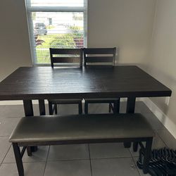 Dining table for 6 seats.