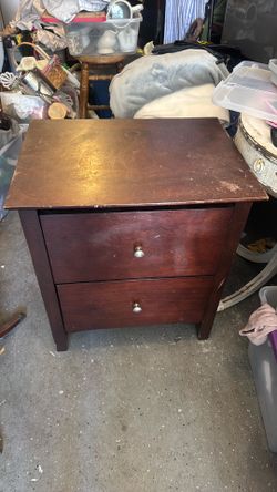 Real wood night stand two door
