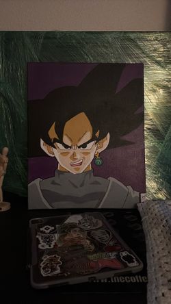 Goku Black Hand Painted Canvas 16x20