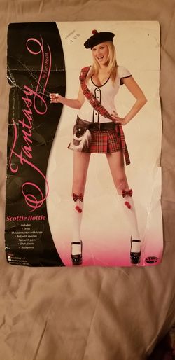 Sexy Scottish Hottie Costume Size 6-10 Adult 
