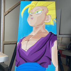 Dragon Ball Z Gohan Super Saiyan Painting 