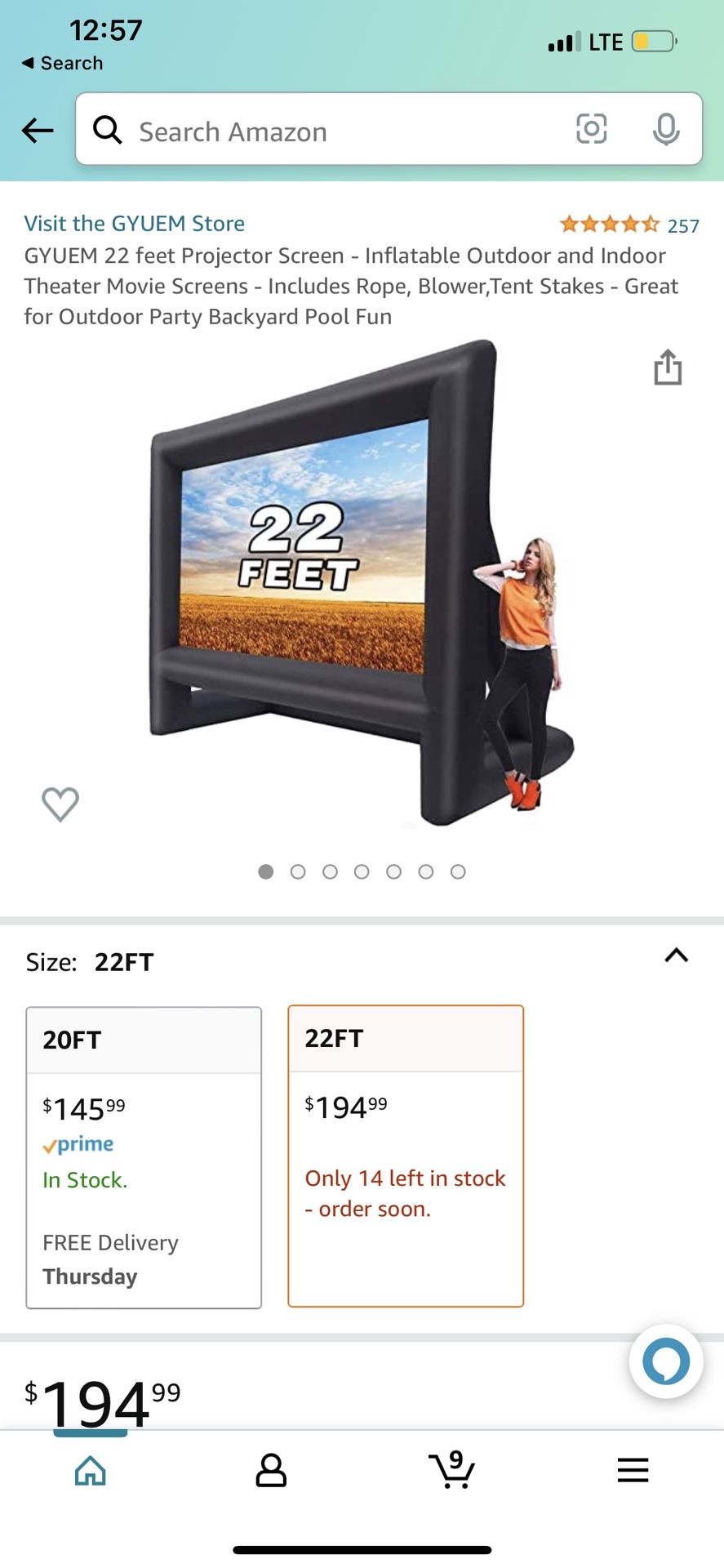 Blow Up screen