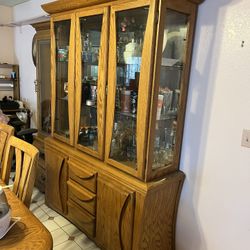 Oak Hutch 