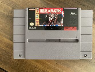 Bulls vs Blazers Super Nintendo game