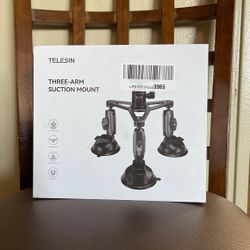 Three-arm Suction Mount For GoPro Or Cam