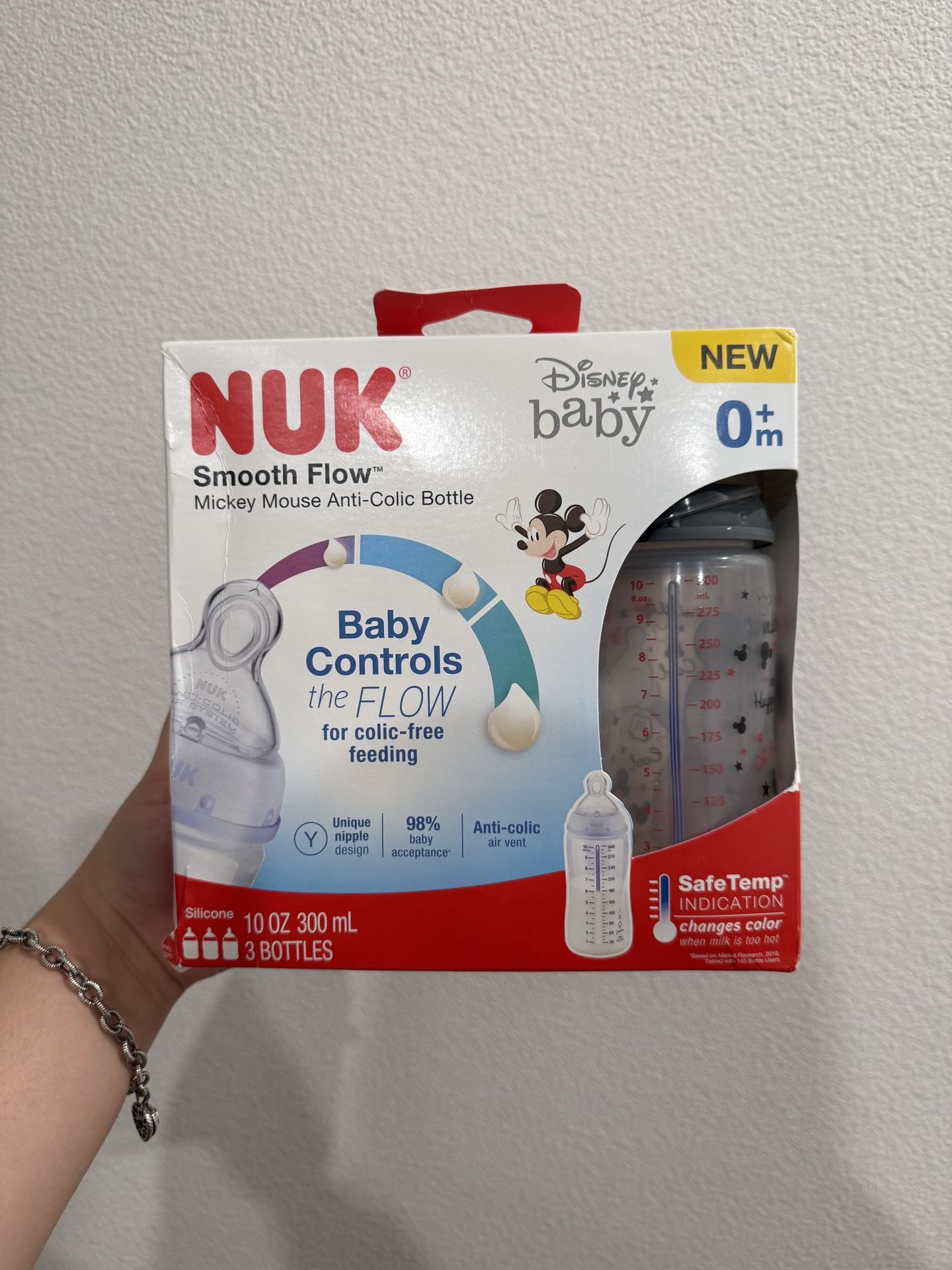 NUK Baby Bottles Smooth Flow (Disney Baby, Mickey Mouse)