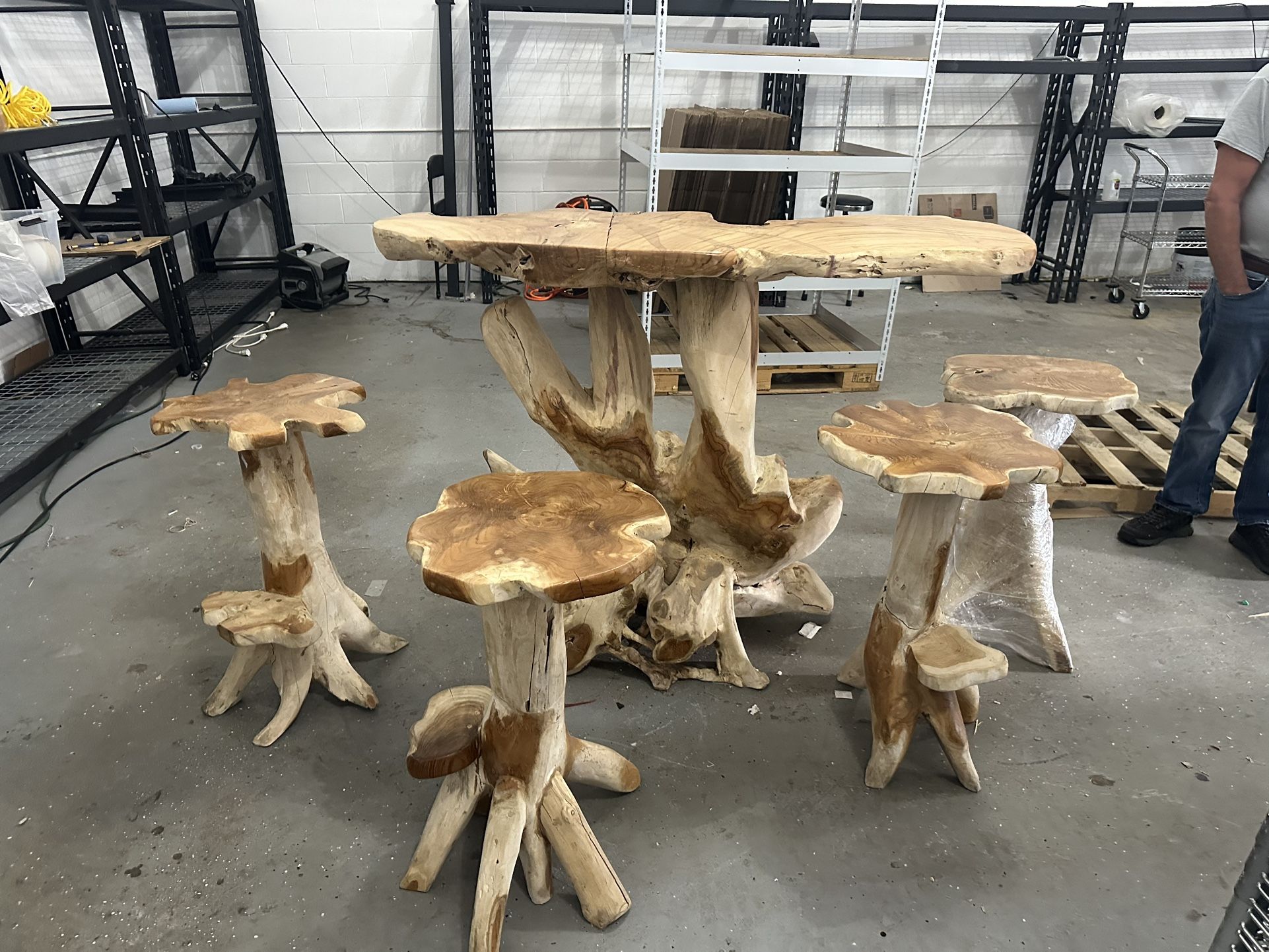 5 Piece Homemade Driftwood bar set
