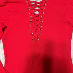 Red Sz S Stretchy Dress