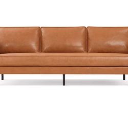 3 Seat Full Leather Sofá 