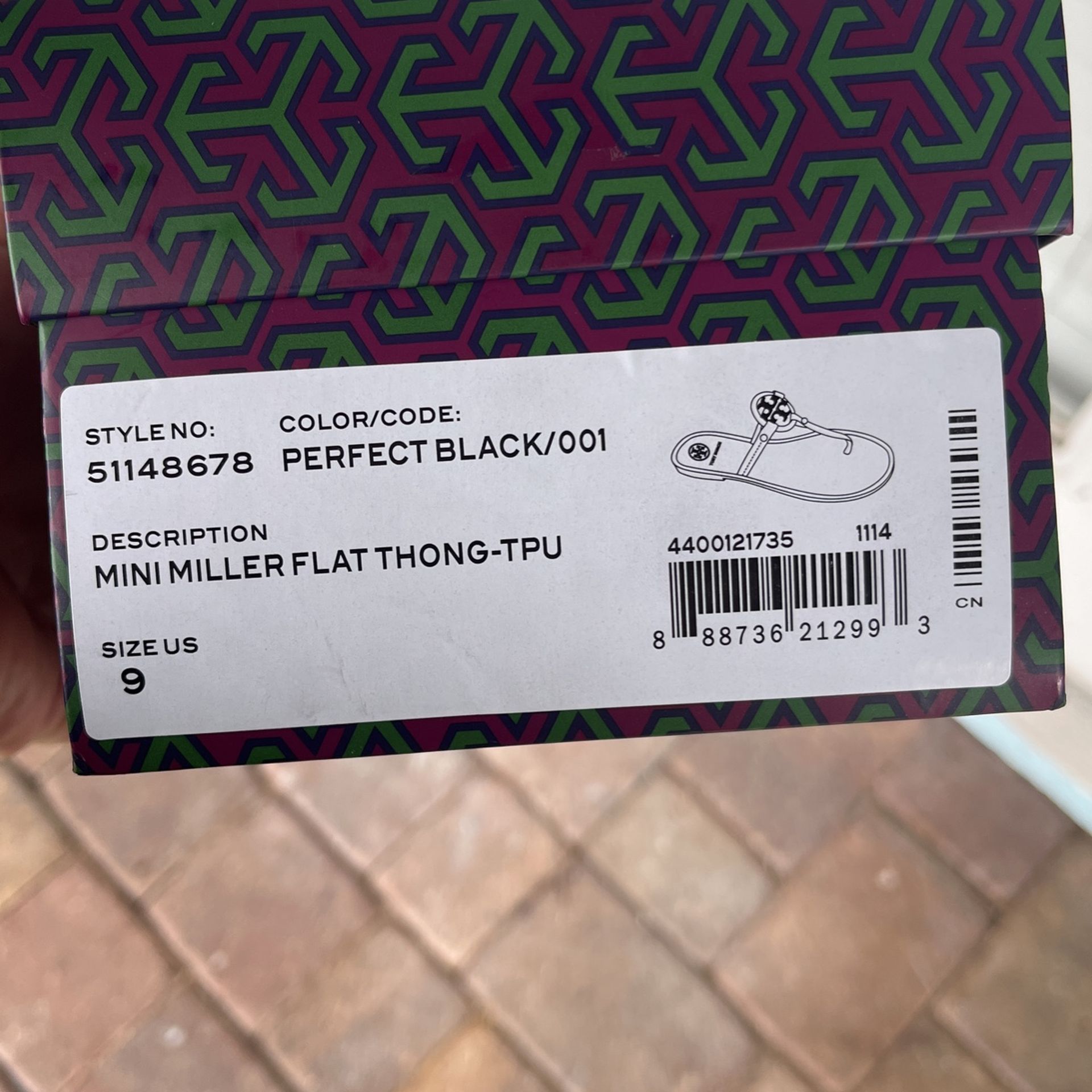 Tory Burch Mini Miller Flat Thong Size 9