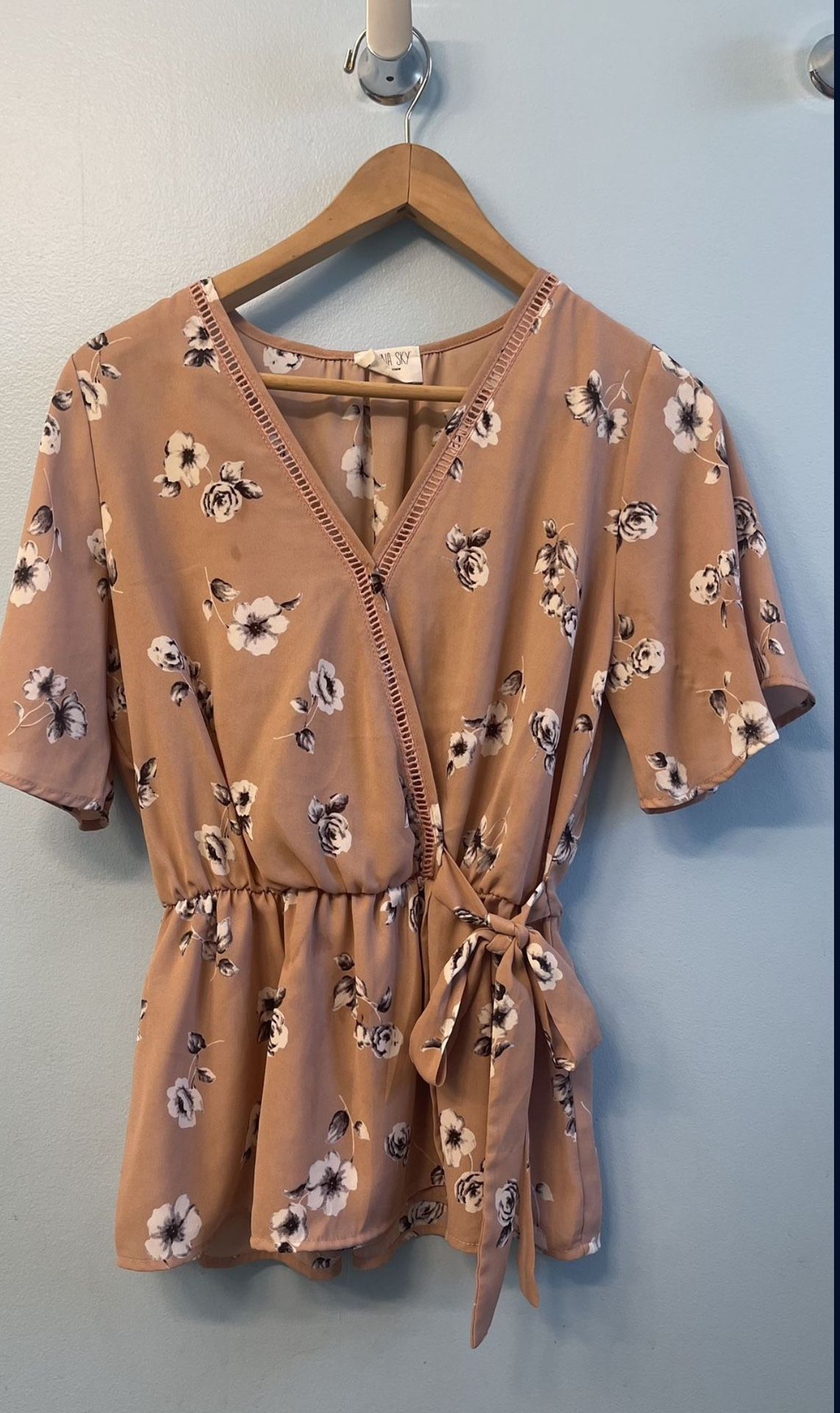 Sienna Sky Floral Blouse - Size M