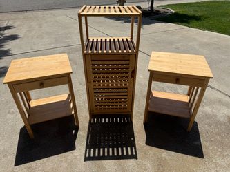 2 Nightstands & Storage Unit