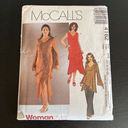 McCalls Sewing Pattern 4162 Size 18 - 24 Top Skirt Pants 2003