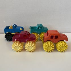 Battat 4 Large Plastic Monster Trucks | Toddler Imaginative Play