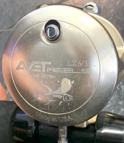 AVET Reel LX 6/3, on 6 foot “My-T-Fine” Pole