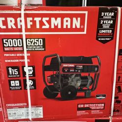 CRAFTSMAN 5000-Watt Gasoline Portable Generator with Briggs & Stratton Engine