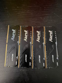 Kingston fury, “RGB Beast”, DDR4 4 sticks of 8gb Ram