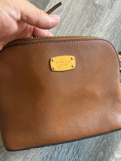 Michael Kors Brown Saffiano Crossbody Bag