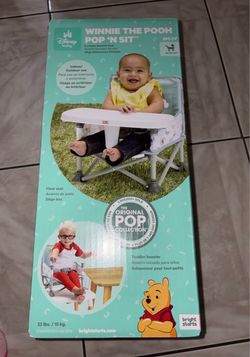 Disney Winnie the Pooh Pop 'N Sit Portable Booster, Indoor/Outdoor Use