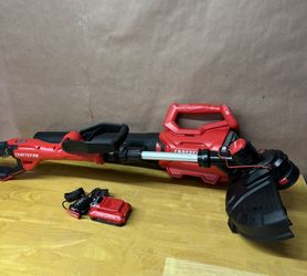 CRAFTSMAN V2O 20-volt max Cordless Battery String Trimmer and Leaf Blower Combo Kit 2.0ah battery and Charger included