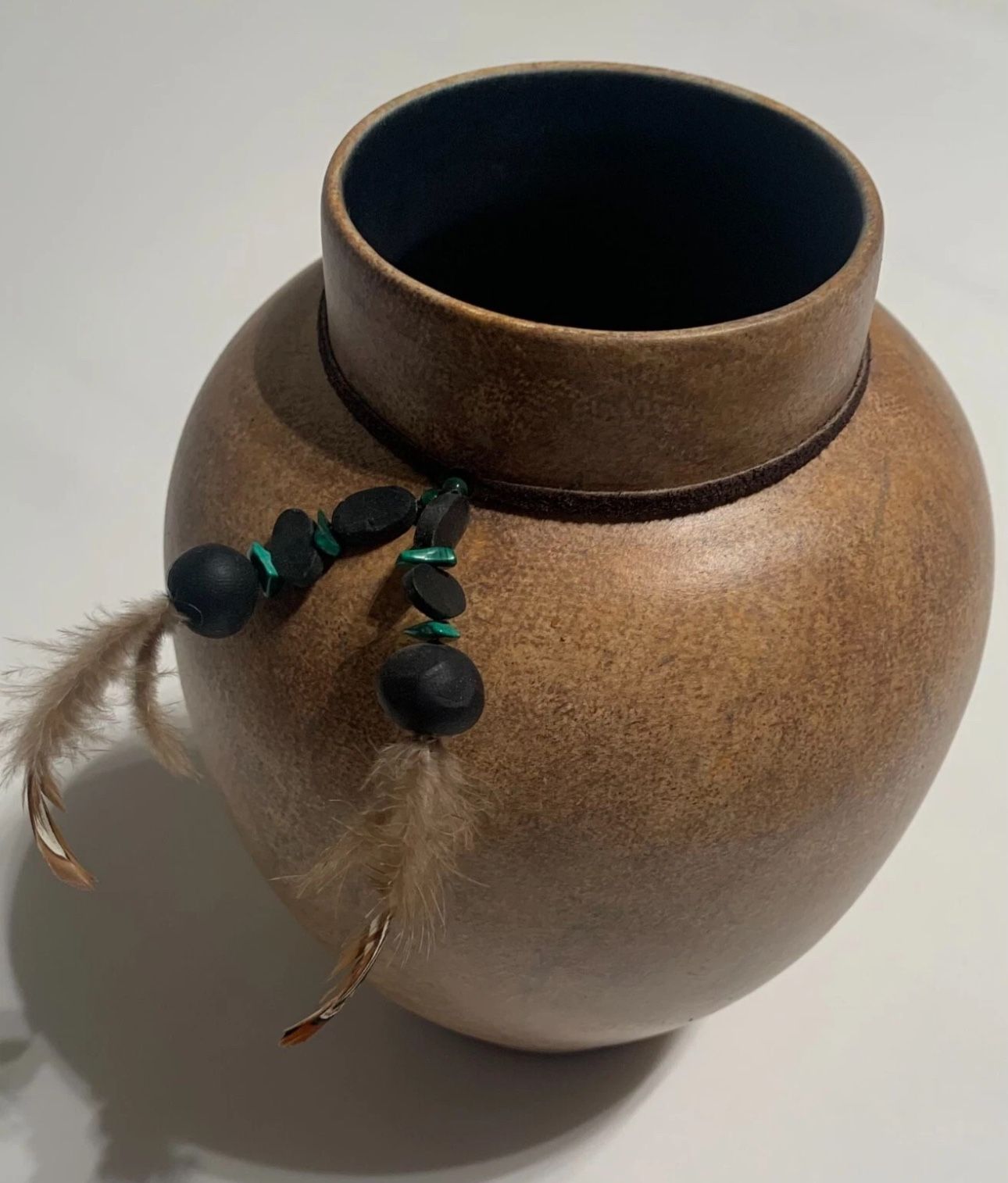 Southwestern Fine Clay Vase Signed By Artist