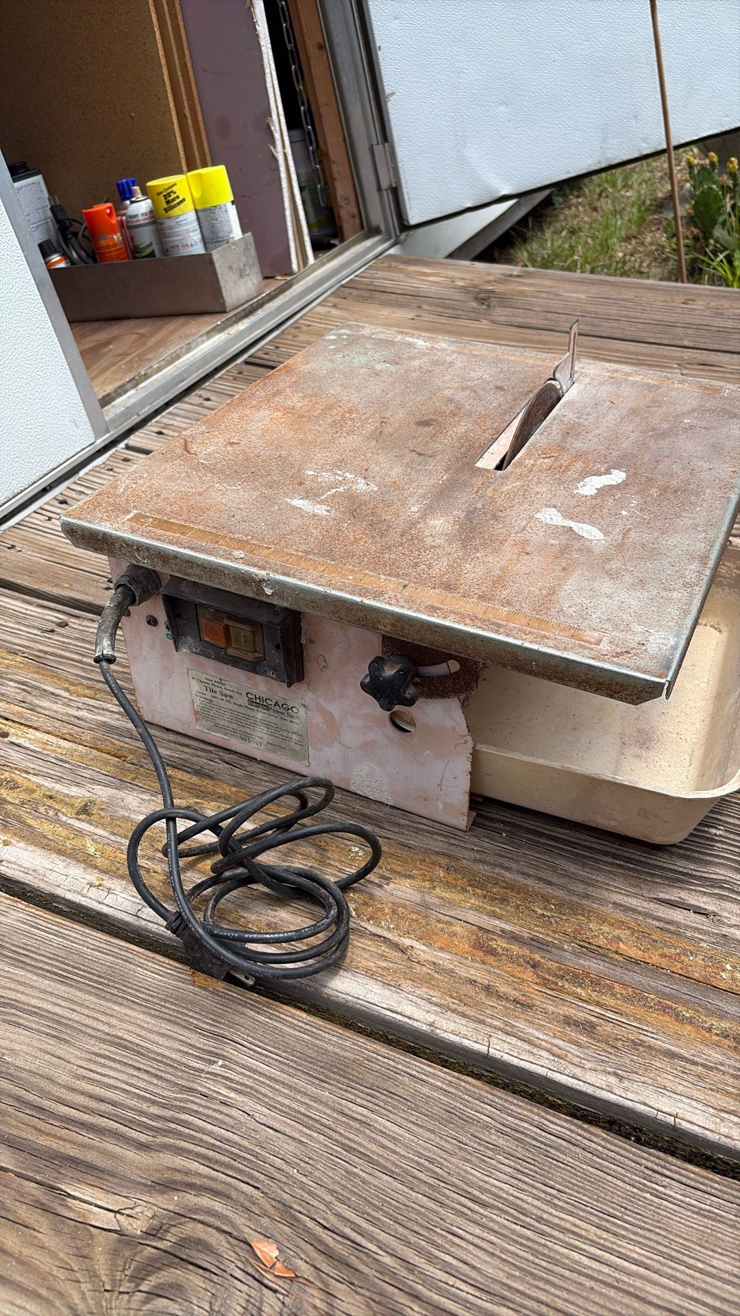 Wet & Dry Tile Cutter 7 1/2 “ Diamond Blade