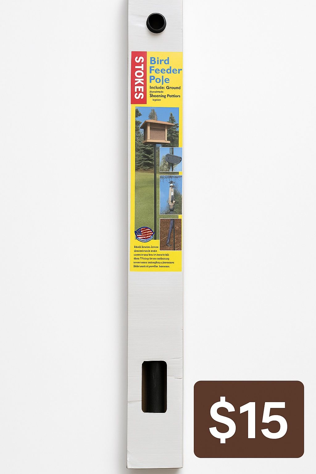 Stokes Bird Feeder Pole – New in Box, Includes Mounting Platform 