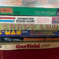 Vintage Board Games - 6 Game Boards 