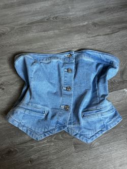 Jean Tube Top