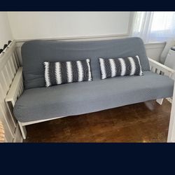 Full Size Cozy Wood Futon